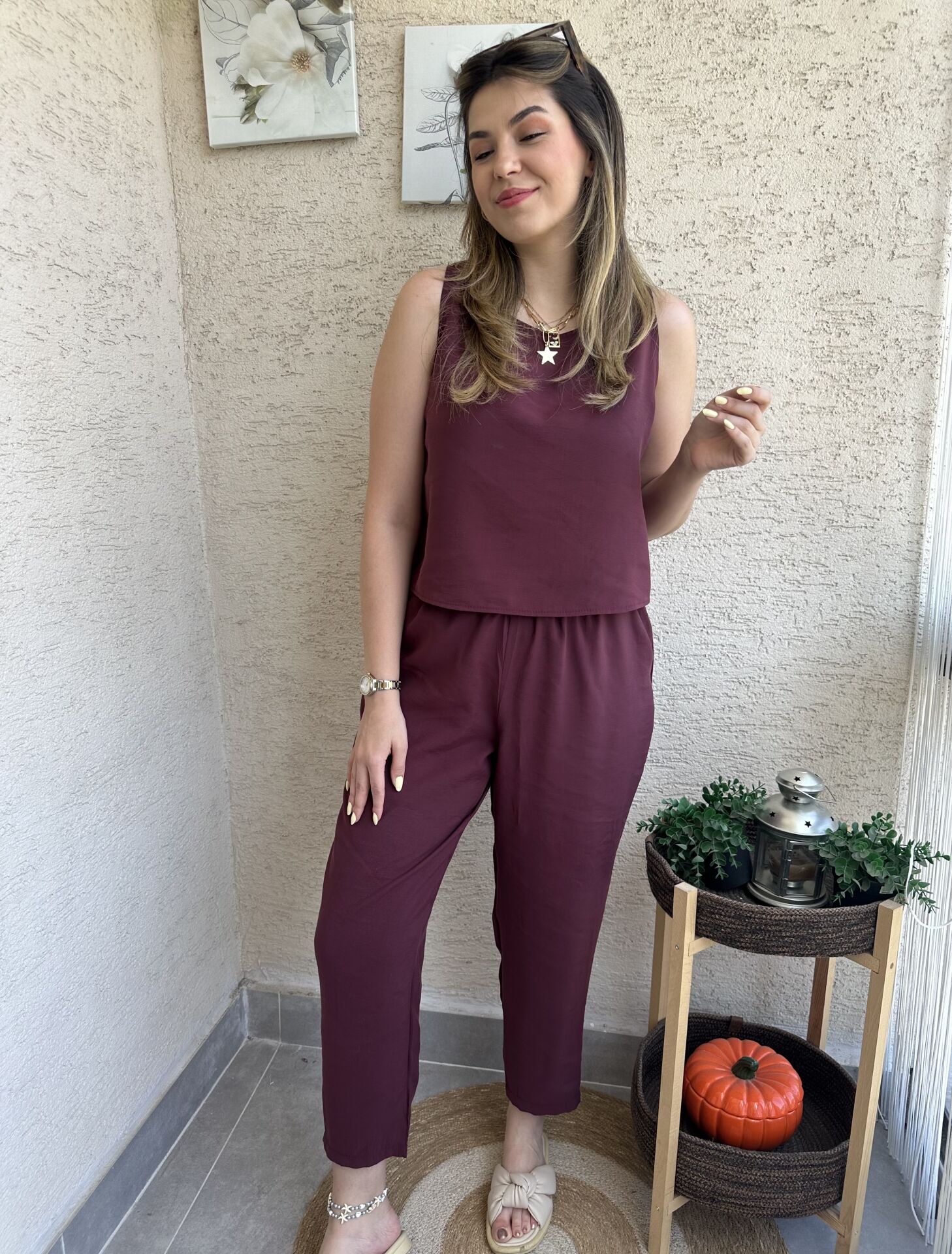 Bordo Tensel Kolsuz Takım