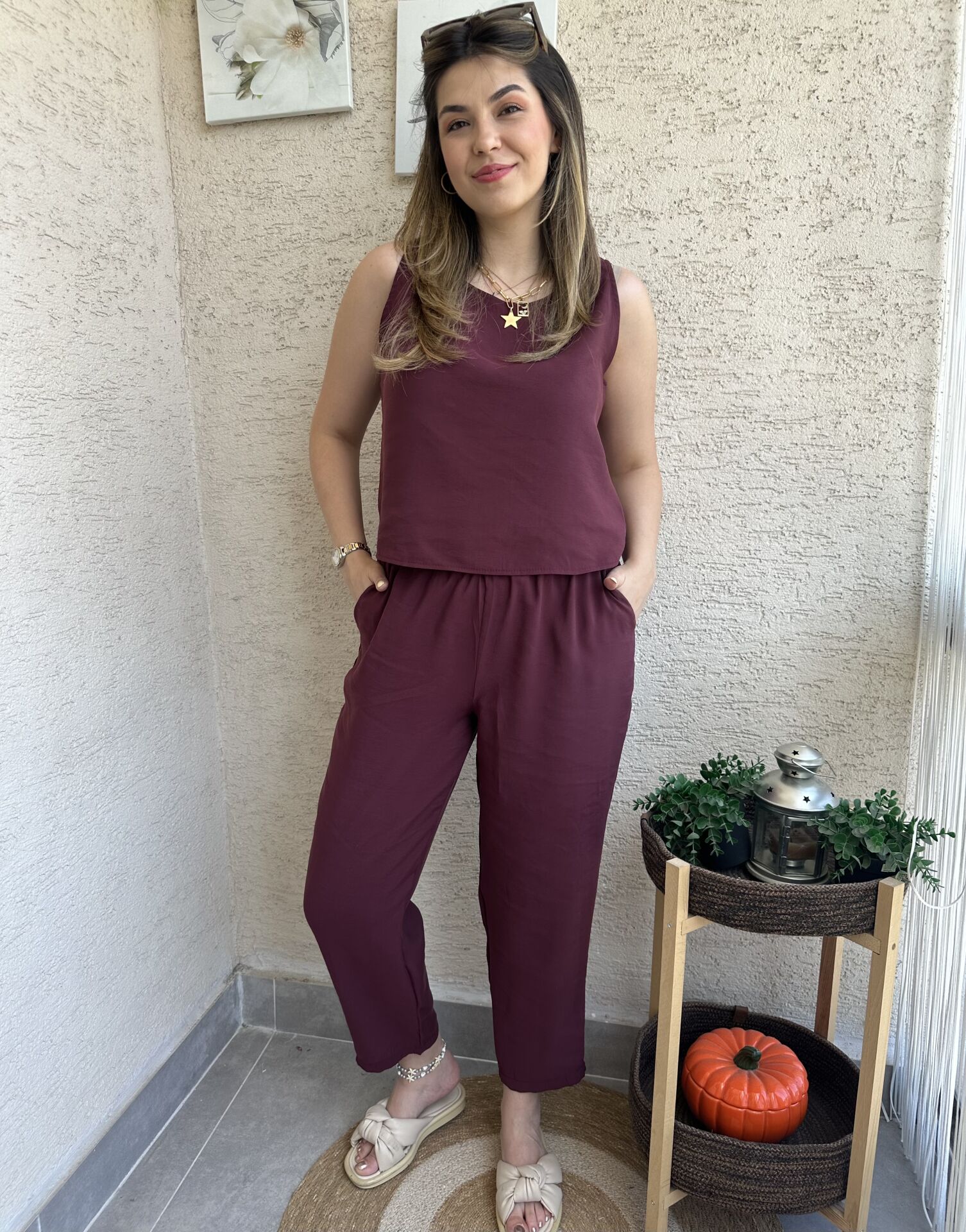 Bordo Tensel Kolsuz Takım