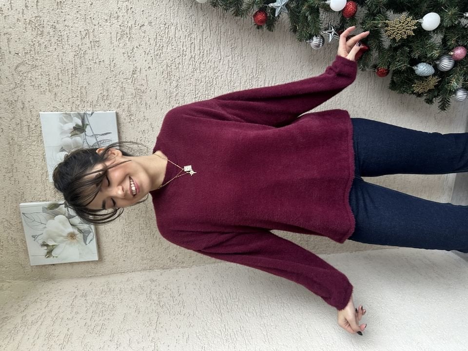 Basic Yumoş Triko Bordo