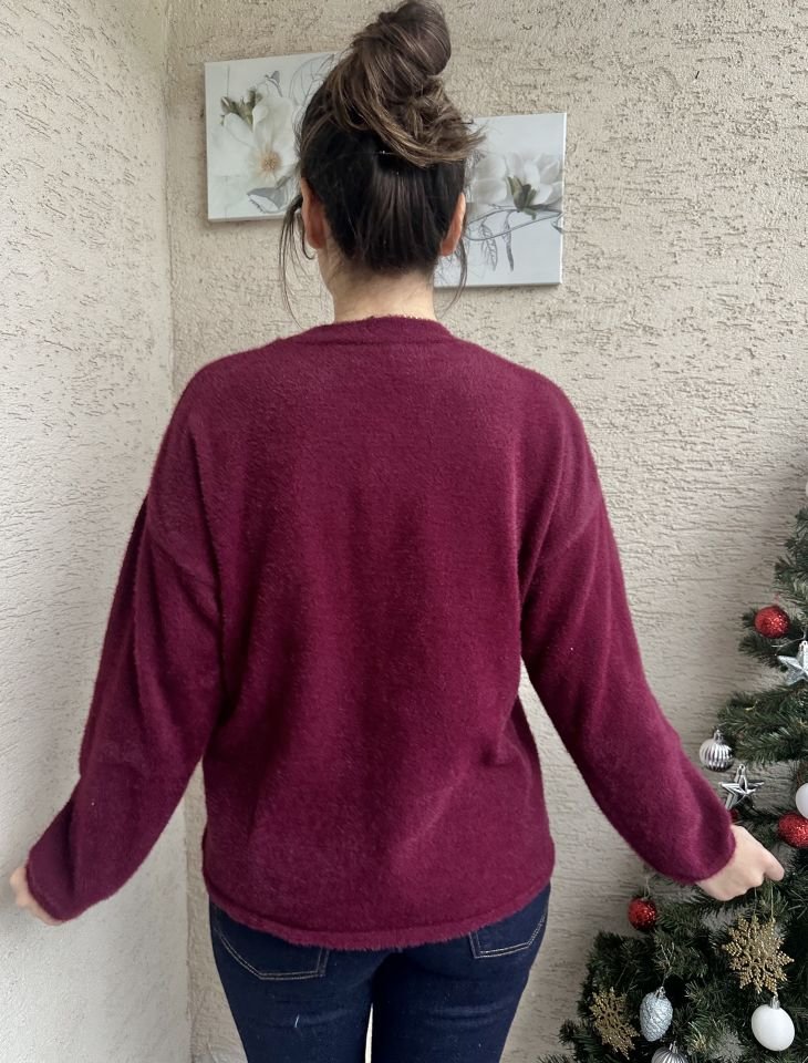 Basic Yumoş Triko Bordo