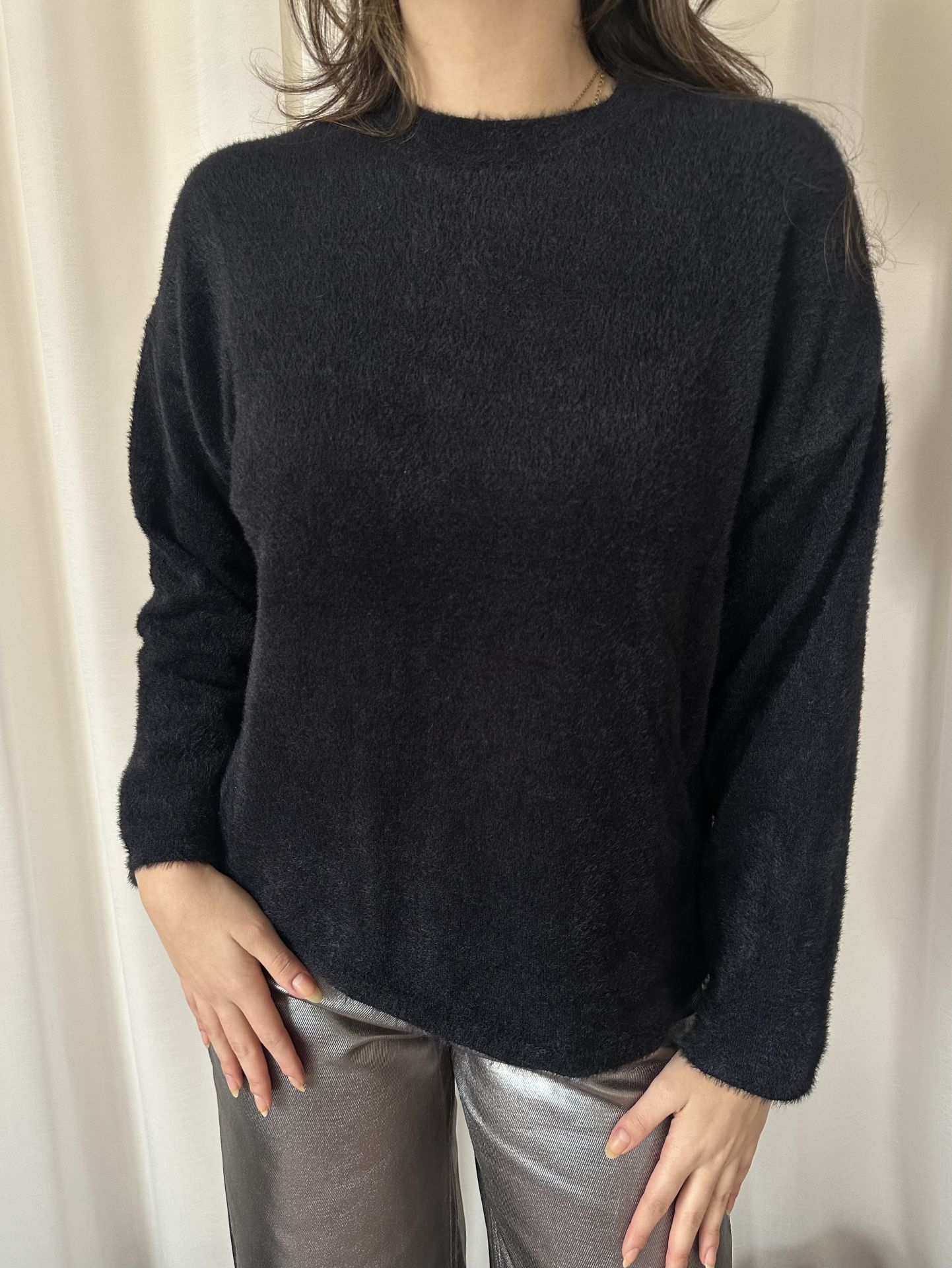 Basic Yumoş Triko Siyah