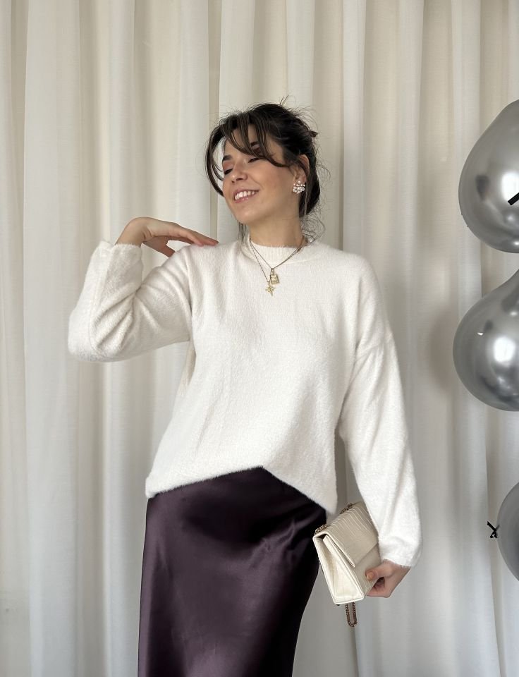 Basic Yumoş Triko Ekru