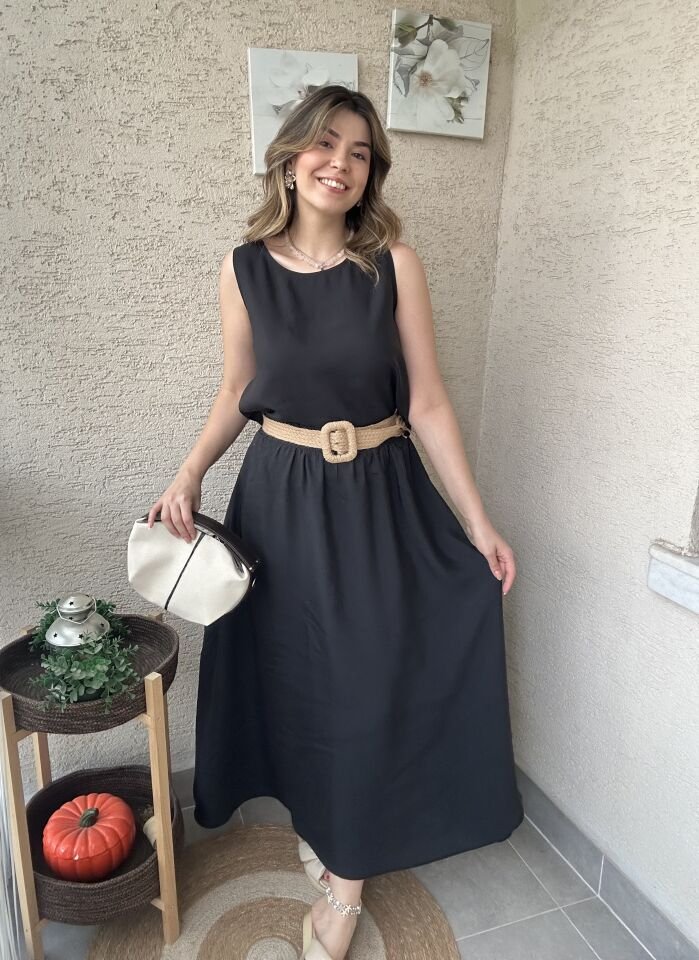 Siyah Tensel Etek Takım