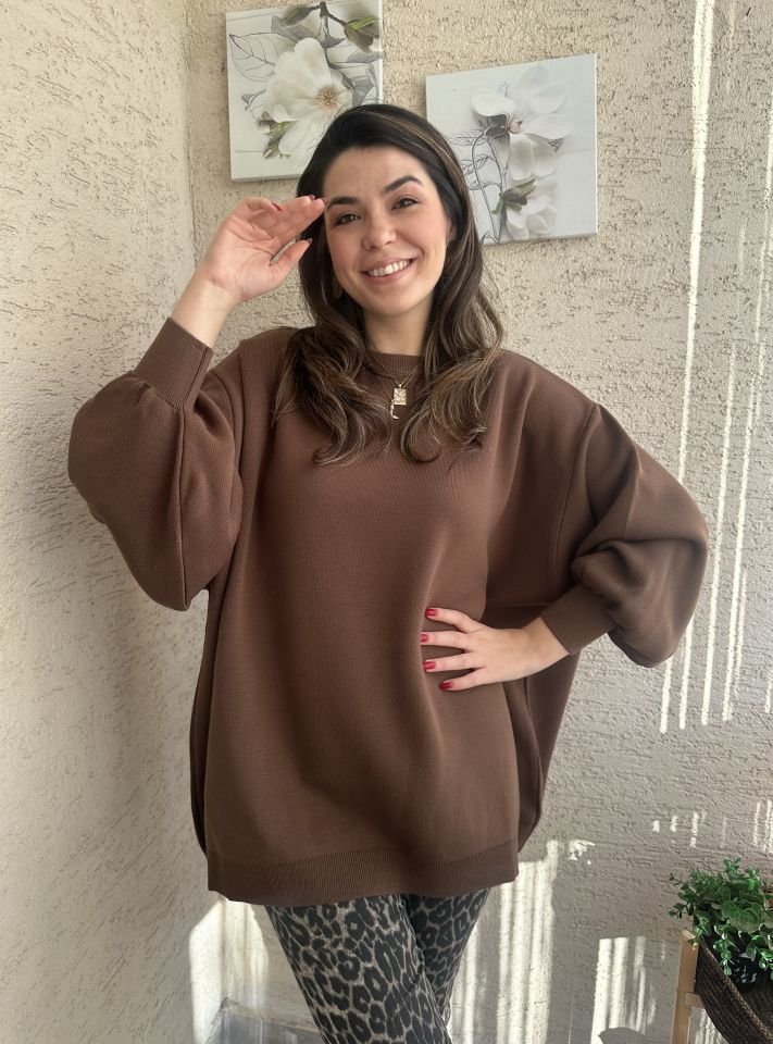 Kahverengi Balon Kol Kazak