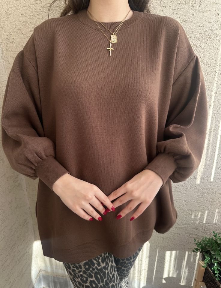 Kahverengi Balon Kol Kazak