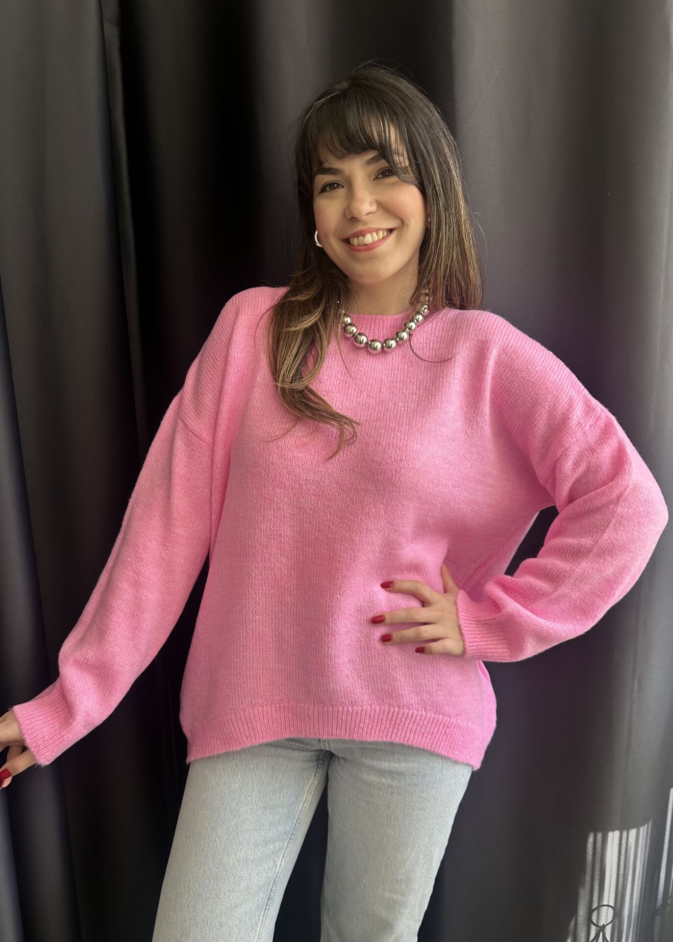 Toz Pembe Basic Kazak