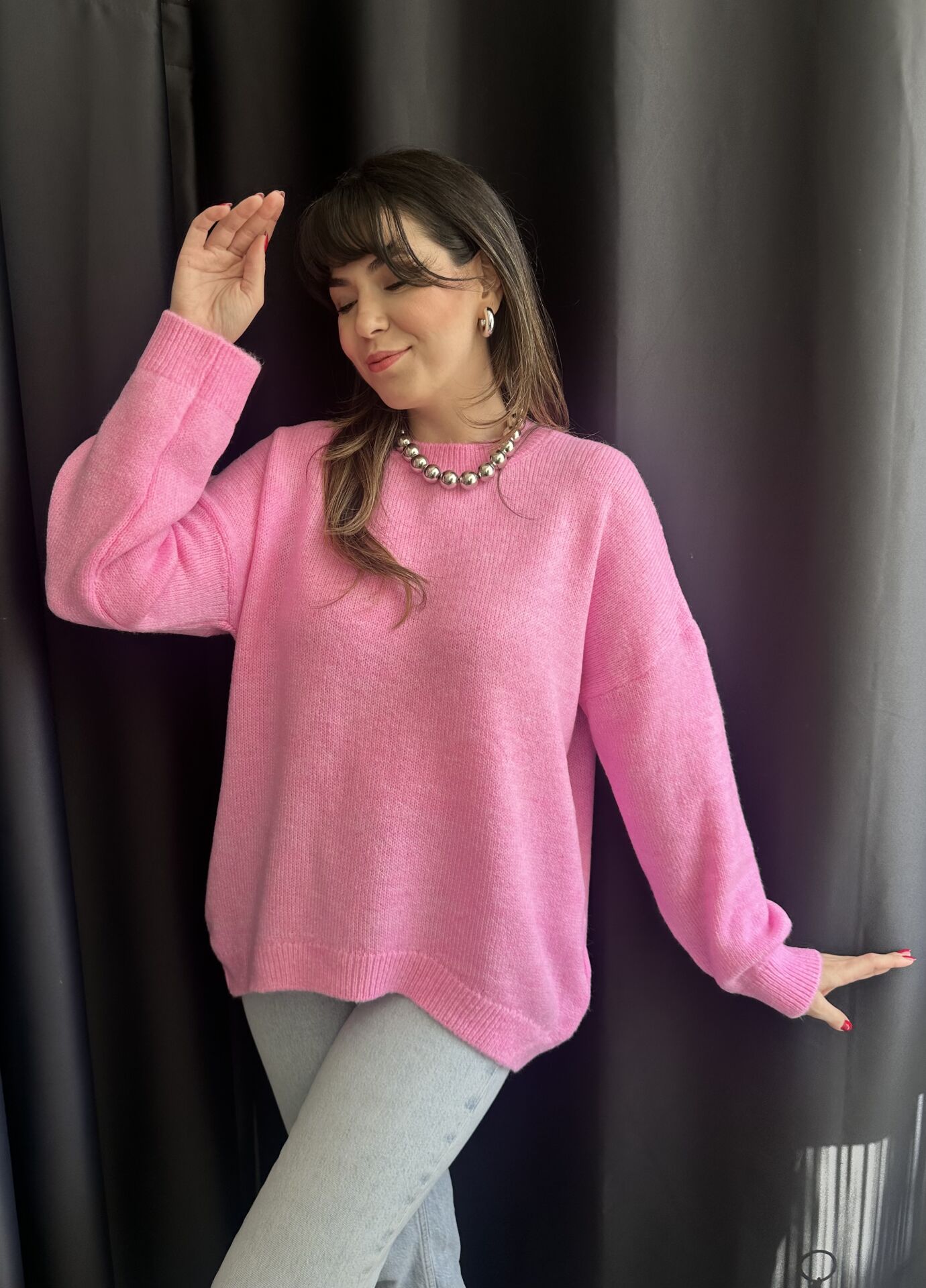 Toz Pembe Basic Kazak