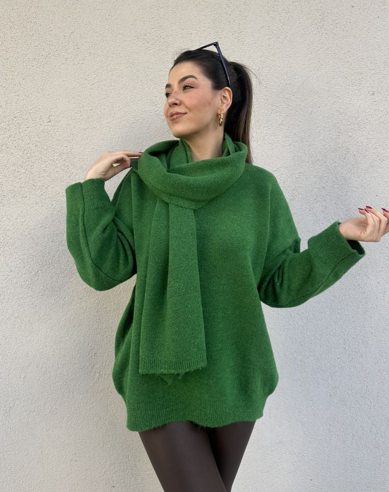 Pinto Atkılı Kazak Yeşil