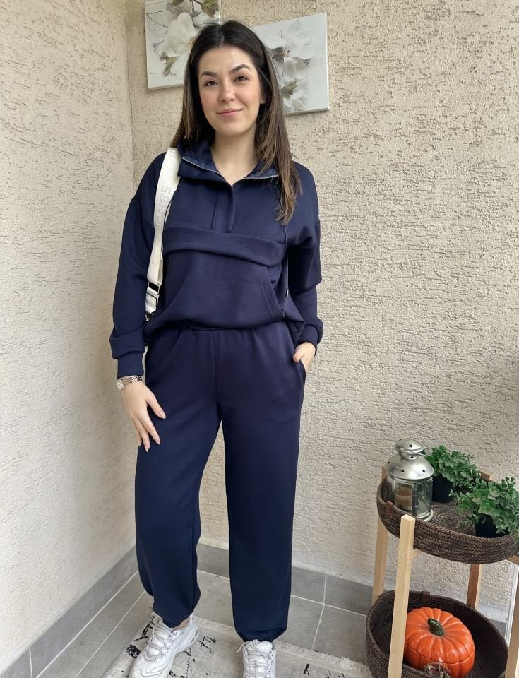 Büyük Cepli Lacivert Model Takım