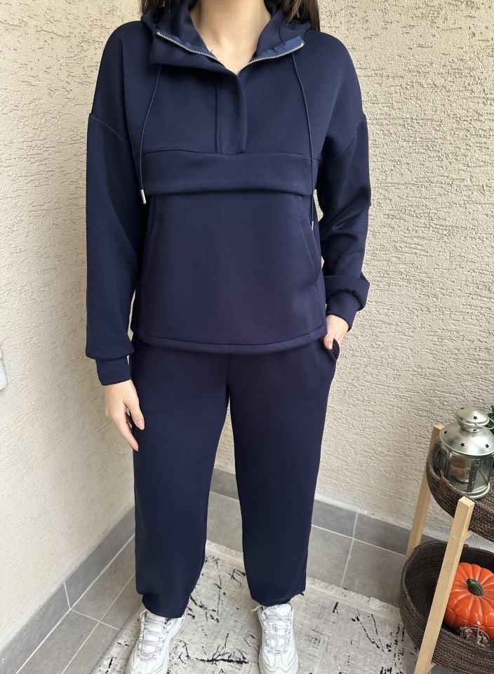 Büyük Cepli Lacivert Model Takım