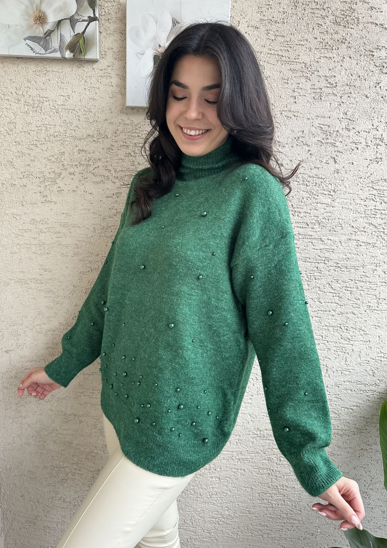 Yeşil İncili Kazak