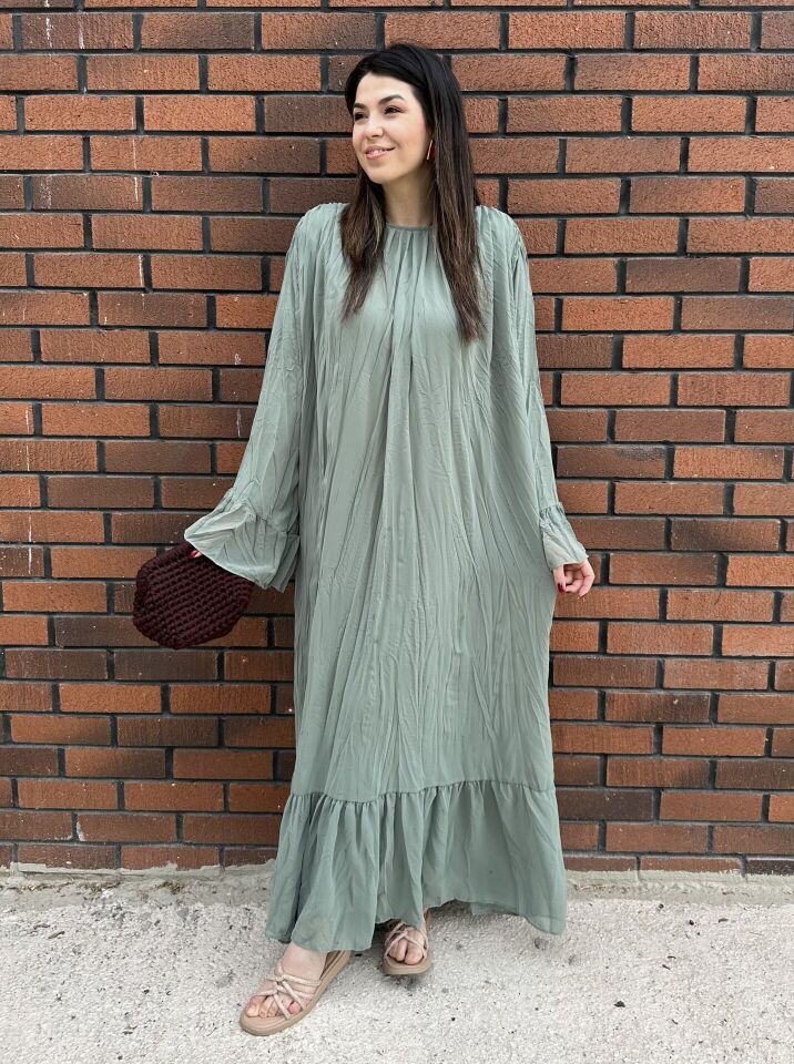 Hm Model Crush Elbise Yeşil