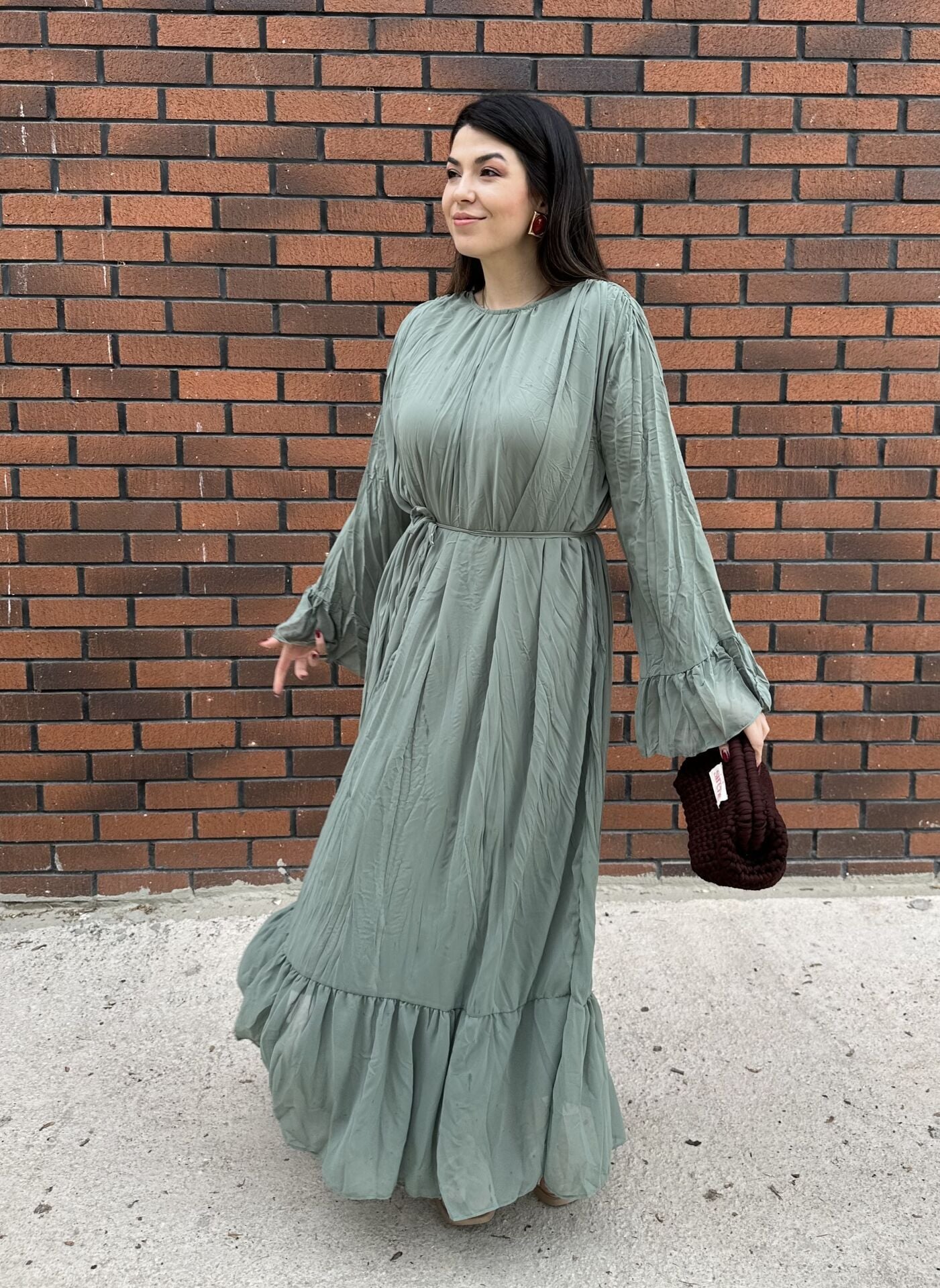 Hm Model Crush Elbise Yeşil