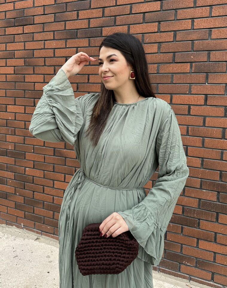 Hm Model Crush Elbise Yeşil