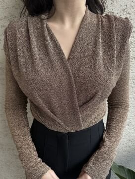 Gold Işıltı Bodysuit