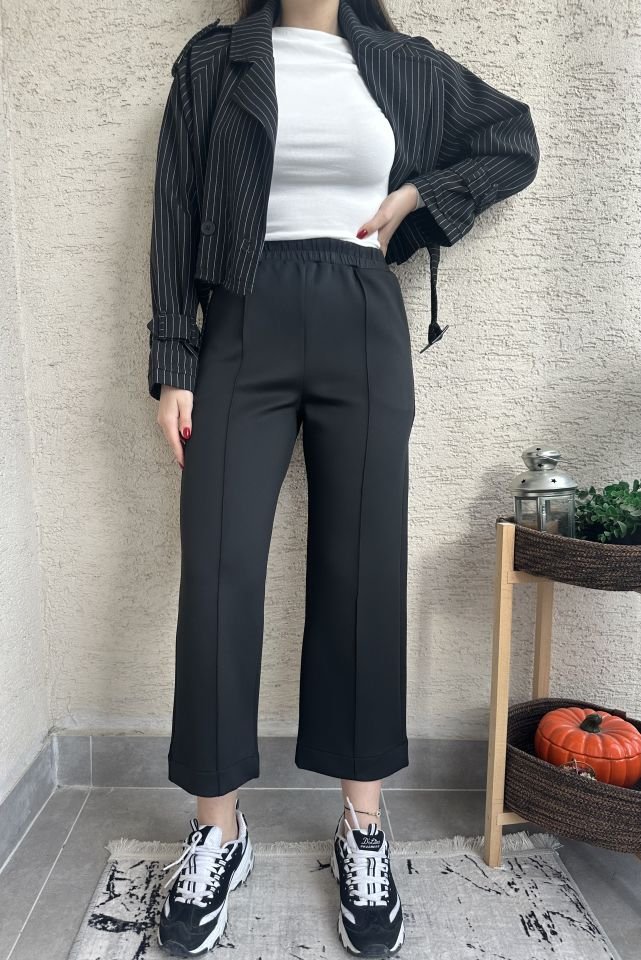 Çımalı Scuba Pantolon Siyah