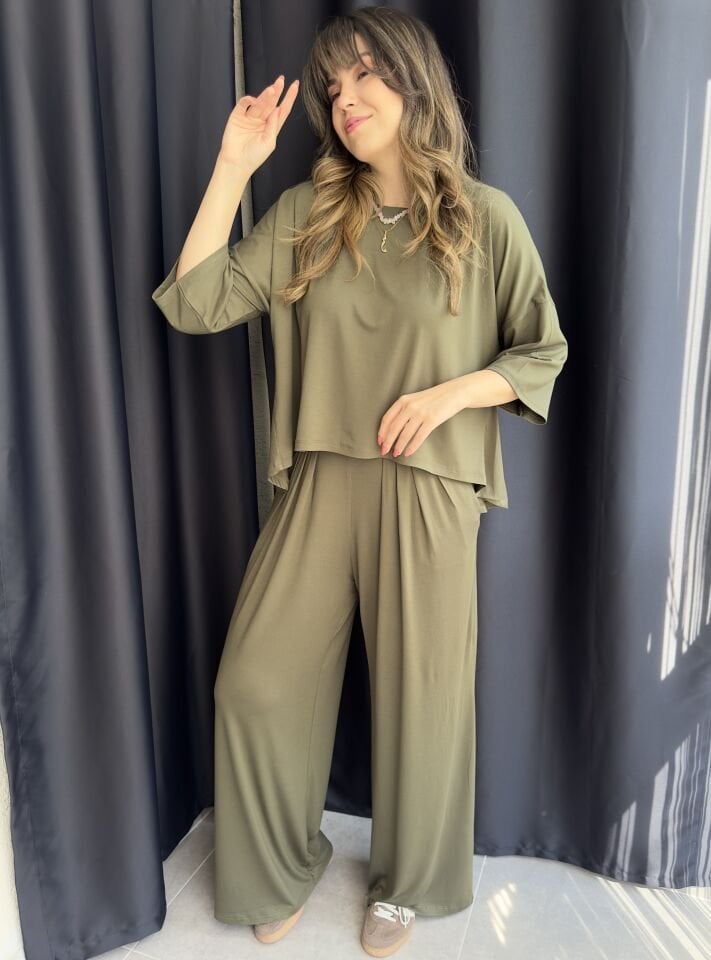 Belinda Haki Yeşili Modal Takım