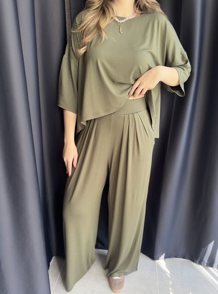 Belinda Haki Yeşili Modal Takım