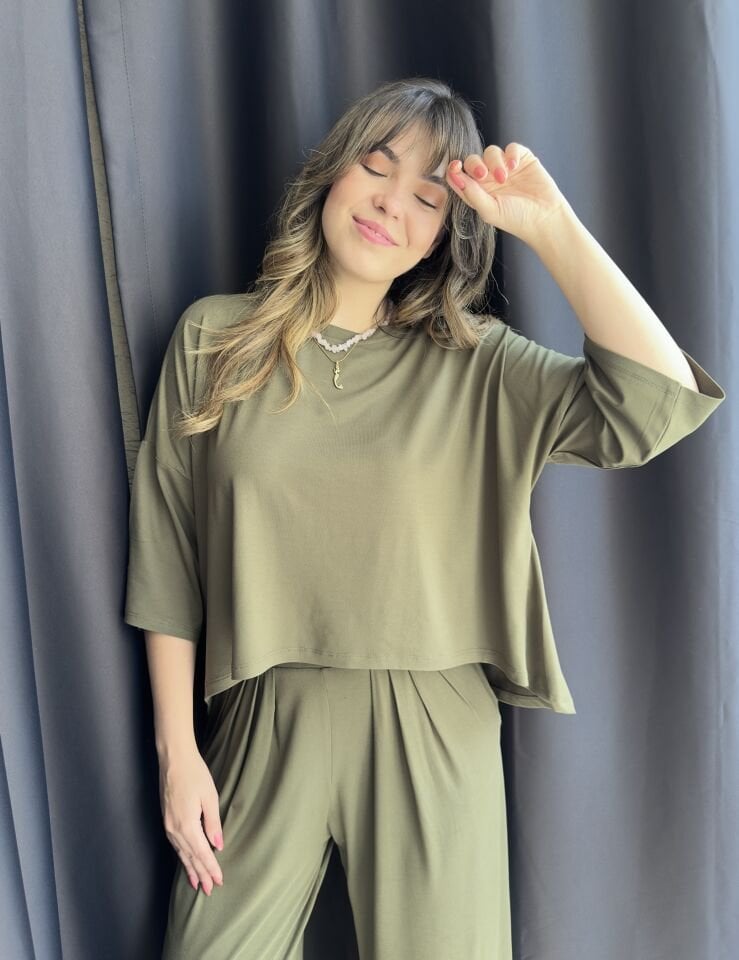 Belinda Haki Yeşili Modal Takım