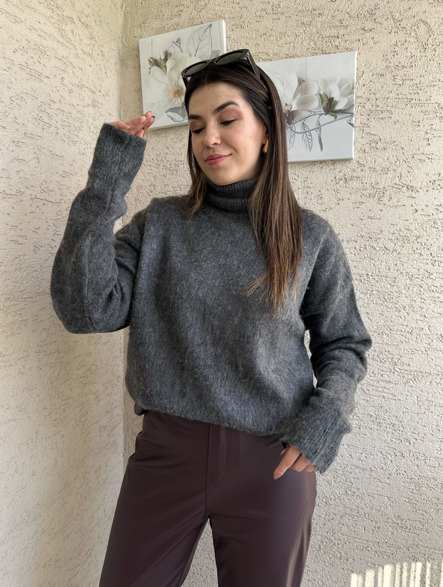 Antrasit Boğazlı Sakallı Kazak