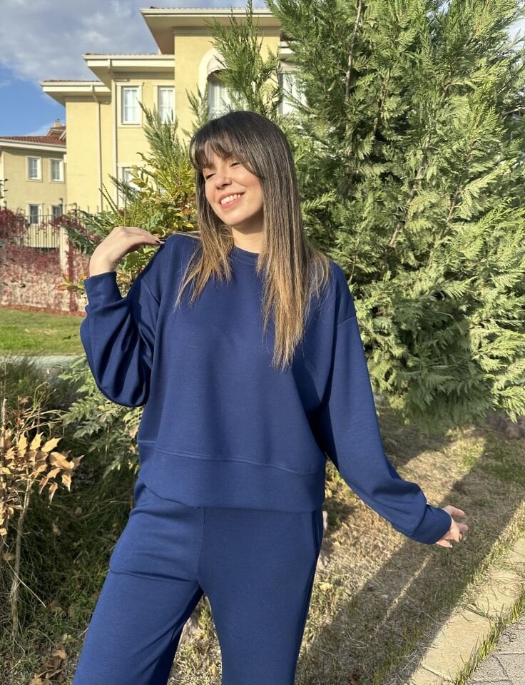 Clara Lacivert Modal Takım