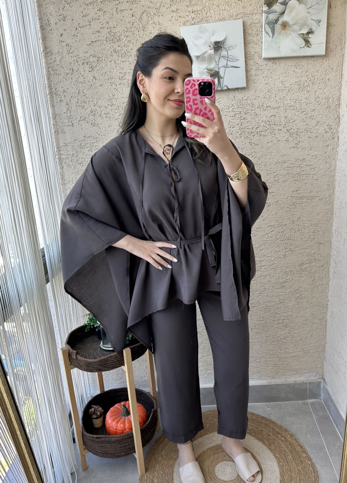 Pelerin Gömlekli Füme Tensel Takım